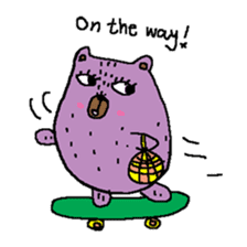 Taro Bear by Amoyo sticker #8434992