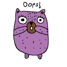 Taro Bear by Amoyo sticker #8434993