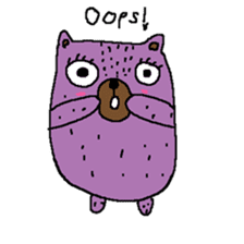 Taro Bear by Amoyo sticker #8434993