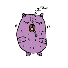 Taro Bear by Amoyo sticker #8434995