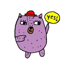 Taro Bear by Amoyo sticker #8434998