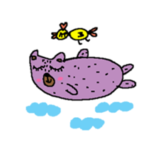 Taro Bear by Amoyo sticker #8435010