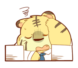 Lion and Tiger's Sticker sticker #8435508