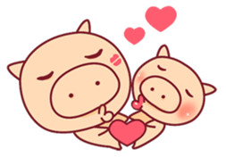 Love Love Pig_2 sticker #8435687