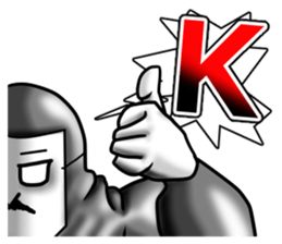 higeji mask english sticker #8436260