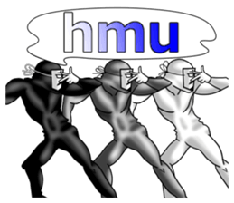 higeji mask english sticker #8436261