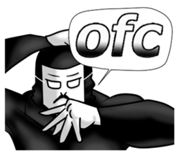 higeji mask english sticker #8436263