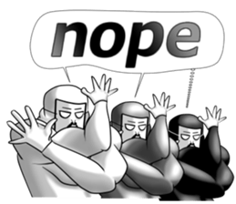 higeji mask english sticker #8436267