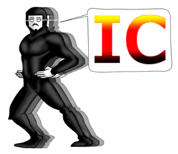 higeji mask english sticker #8436270