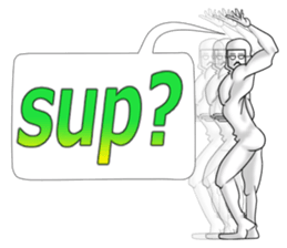 higeji mask english sticker #8436277