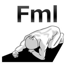 higeji mask english sticker #8436279