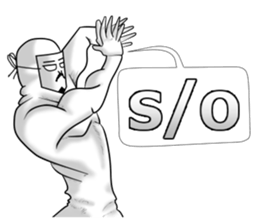 higeji mask english sticker #8436283