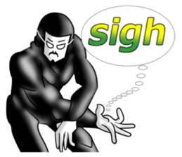 higeji mask english sticker #8436286