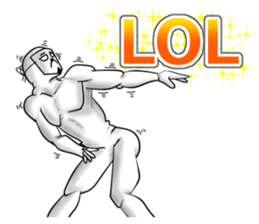 higeji mask english sticker #8436288