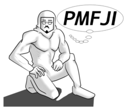 higeji mask english sticker #8436295