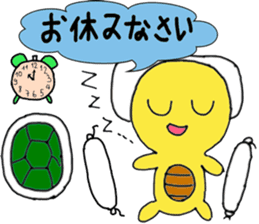 A little cute turtle!!! sticker #8437184