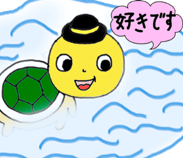 A little cute turtle!!! sticker #8437186