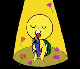 A little cute turtle!!! sticker #8437192