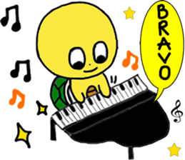 A little cute turtle!!! sticker #8437194