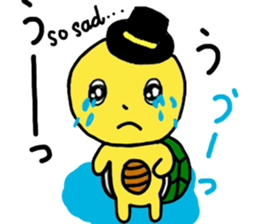 A little cute turtle!!! sticker #8437200