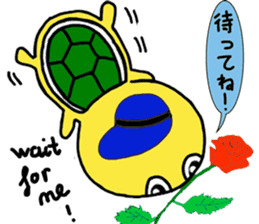 A little cute turtle!!! sticker #8437201