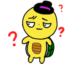 A little cute turtle!!! sticker #8437203