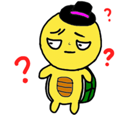 A little cute turtle!!! sticker #8437203