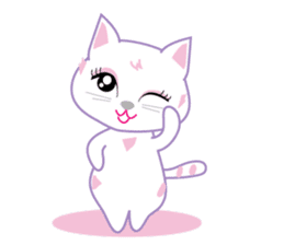 A Japanese cute cat sticker #8437261