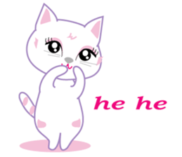 A Japanese cute cat sticker #8437262