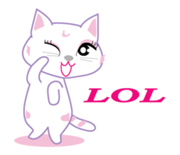 A Japanese cute cat sticker #8437263