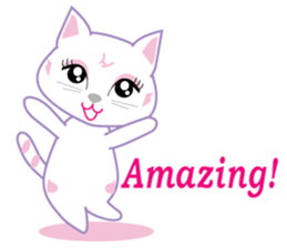 A Japanese cute cat sticker #8437266