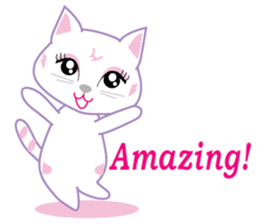 A Japanese cute cat sticker #8437266