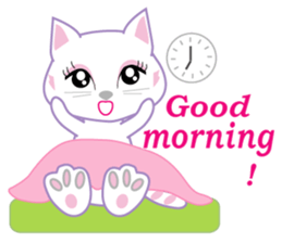 A Japanese cute cat sticker #8437268