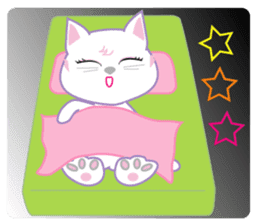 A Japanese cute cat sticker #8437271