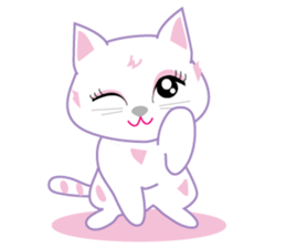 A Japanese cute cat sticker #8437273