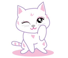 A Japanese cute cat sticker #8437273