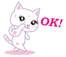 A Japanese cute cat sticker #8437274