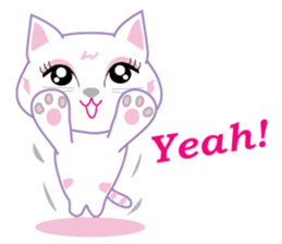 A Japanese cute cat sticker #8437275