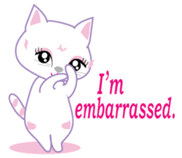 A Japanese cute cat sticker #8437276