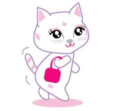 A Japanese cute cat sticker #8437281