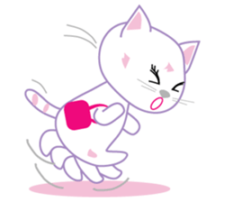 A Japanese cute cat sticker #8437282