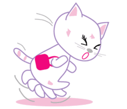 A Japanese cute cat sticker #8437282