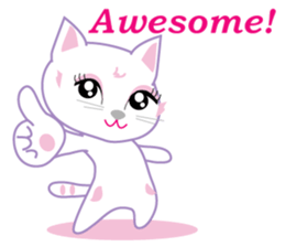 A Japanese cute cat sticker #8437287