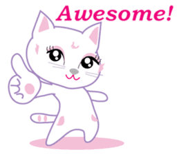A Japanese cute cat sticker #8437287