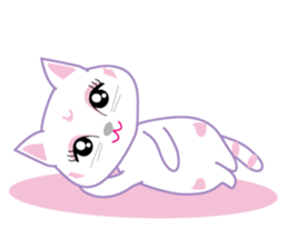 A Japanese cute cat sticker #8437288