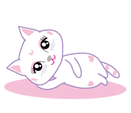 A Japanese cute cat sticker #8437288