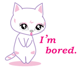 A Japanese cute cat sticker #8437289