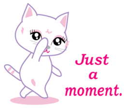 A Japanese cute cat sticker #8437293