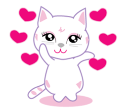 A Japanese cute cat sticker #8437298