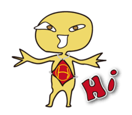 Alien H very easy to use sticker #8437590